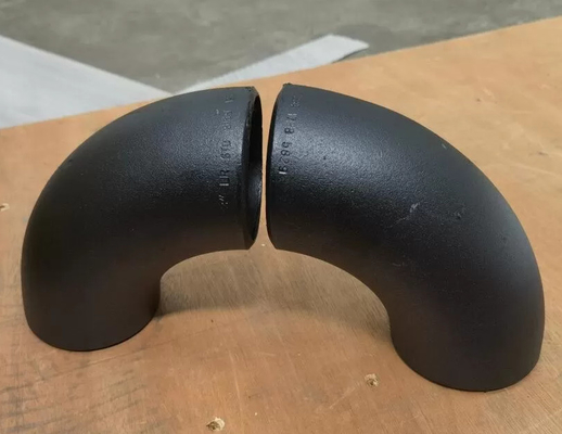 8" 1.5d 90 ডিগ্রি ইস্পাত A234 কনুই Wpb কালো পেইন্টিং ঢালাই পাইপ ফিটিং