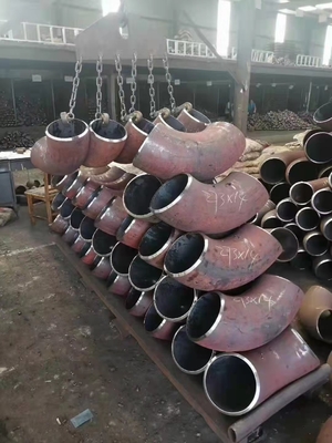 Q345 কার্বন ইস্পাত কনুই ASTM B16.9 দীর্ঘ ব্যাসার্ধ বাট ঝালাই কনুই