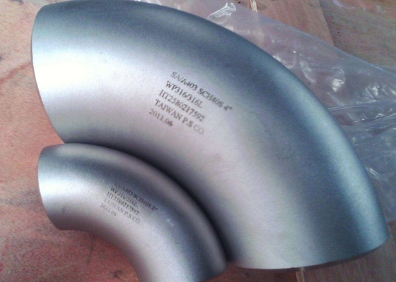 ASTM A403 WP304 6 ইঞ্চি স্টেইনলেস স্টিল 90 ডিগ্রি কনুই SCH20