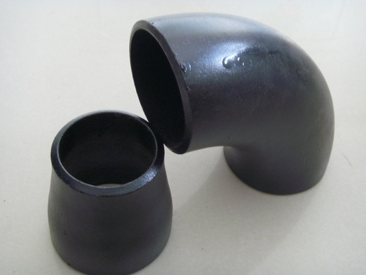 8" 1.5d 90 ডিগ্রি ইস্পাত A234 কনুই Wpb কালো পেইন্টিং ঢালাই পাইপ ফিটিং