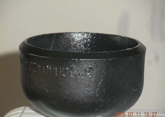 বিজোড় Q345 Q235 কার্বন ইস্পাত পাইপ ক্যাপ বাট ঝালাই