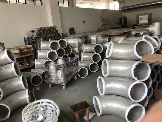 ASME A234 Wpb কার্বন ইস্পাত সংক্ষিপ্ত ব্যাসার্ধ 45 ডিগ্রি কনুই SCH10 SCH20