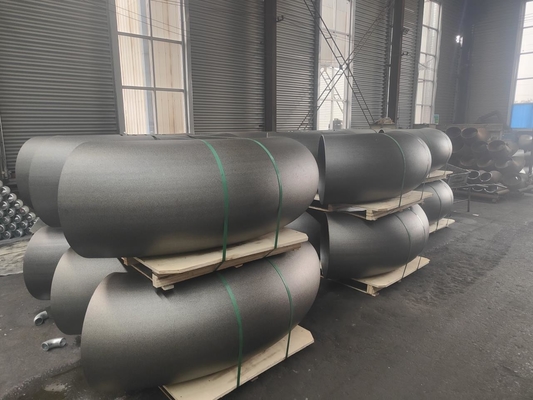 Astm A234 Wpb B16.9 Sch40 Cs কার্বন ইস্পাত কনুই বাট ঢালাই অ্যান্টি মরিচা পেন্টিং