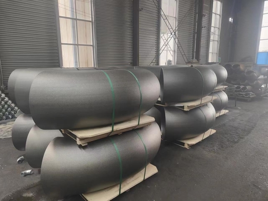 ASME A234 Wpb কার্বন ইস্পাত সংক্ষিপ্ত ব্যাসার্ধ 45 ডিগ্রি কনুই SCH10 SCH20
