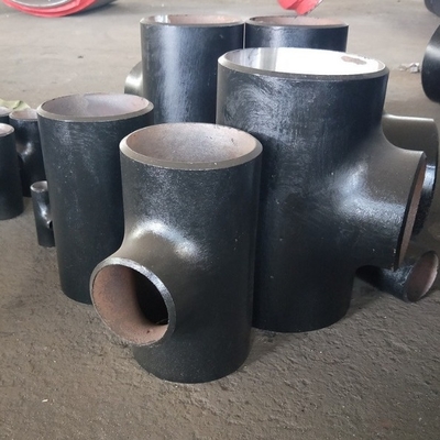 DIN2615 কার্বন ইস্পাত Tee Sch20 Sch10 Dn15-Dn1200 STD কালো পেইন্টিং