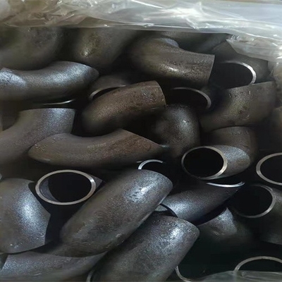 ASME কার্বন ইস্পাত 90 ডিগ্রি কনুই বালি বিস্ফোরিত ASME B16.9 180 ডিগ্রি