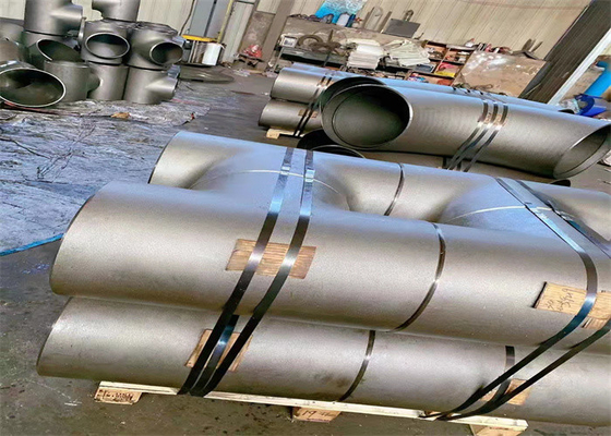 Asme B16.9 Sch40 কার্বন ইস্পাত স্ট্রেইট টি Astm A 234 Wpb বাট ওয়েল্ড