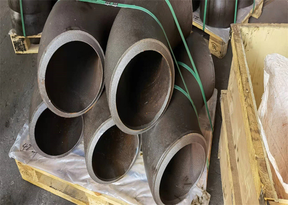 খাঁটি নকল ASTM A234 WPB কনুই কালো সমান আকৃতি 6 ইঞ্চি