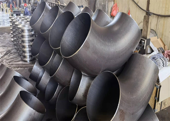 খাঁটি নকল ASTM A234 WPB কনুই কালো সমান আকৃতি 6 ইঞ্চি