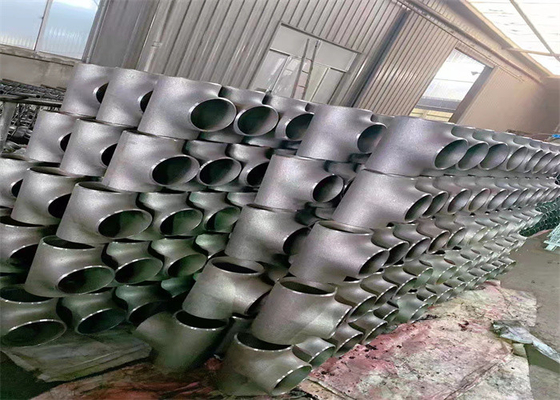 Asme B16.9 Sch40 কার্বন ইস্পাত স্ট্রেইট টি Astm A 234 Wpb বাট ওয়েল্ড