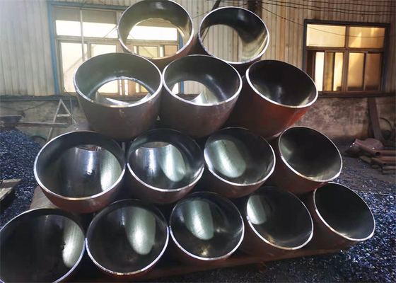 ওয়েল্ডিং SGP Sch 80 90 ডিগ্রী কনুই ASME কালো স্টেইনলেস স্টীল
