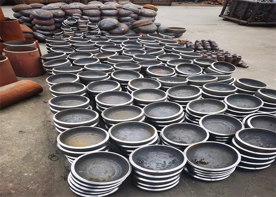 WPHY60 WPHY52 ইস্পাত পাইপ ক্যাপ ঝালাই DIN28011 উপবৃত্তাকার ডিশ