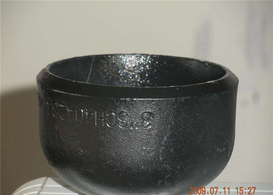 Q195 Q215 ইস্পাত পাইপ শেষ ক্যাপ 30mm 60mm নির্মাণ কাঠামোর জন্য নকল