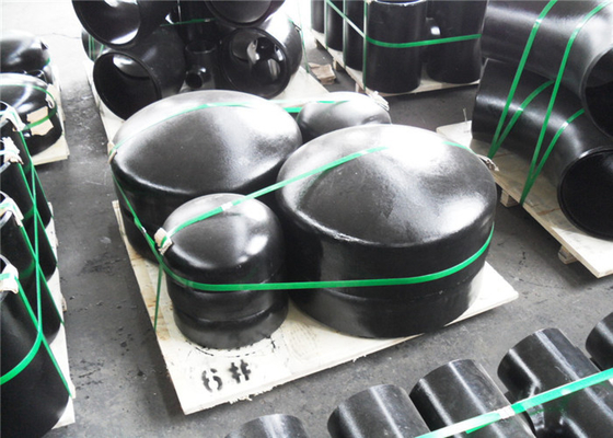 Q195 Q215 ইস্পাত পাইপ শেষ ক্যাপ 30mm 60mm নির্মাণ কাঠামোর জন্য নকল