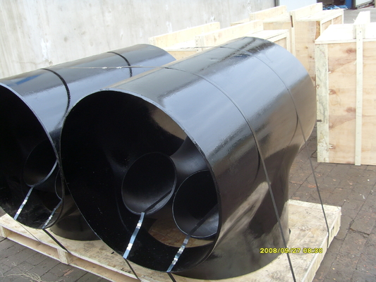 ASME B16.9 22mm রিডুসিং টি ফিটিং SCH40 DN50 অয়েল ওয়াটার ট্রান্সপোর্টিং